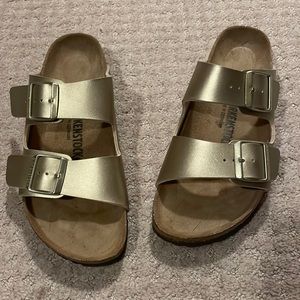 Gold Birkenstocks